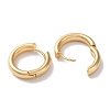Ring Brass Huggie Hoop Earrings for Women EJEW-B056-10G-2