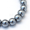 Baking Painted Pearlized Glass Pearl Round Bead Strands HY-Q330-8mm-12-2