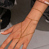 304 Stainless Steel Multi-Layer Finger Ring Bracelets for Women GL7273-3