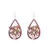 Wood Dangle Earrings FS-WG957CE-03-1