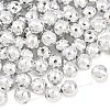 Faceted Round Plated Acrylic Beads PACR-L001-12mm-S-1