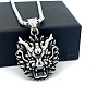 Vintage Punk 304 Stainless Steel Dragon Head Pendant Necklaces for Men WI9275-6