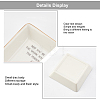 Porcelain Square Ring Holder DJEW-WH0013-014-5