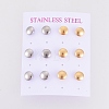 304 Stainless Steel Stud Earrings EJEW-I235-08-4