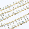 Natural Aquamarine Handmade Beaded Chains CHC-P003-11Z-1