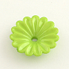 Opaque Acrylic Flower Bead Caps SACR-Q099-M21-2