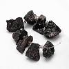 Electroplated Natural Agate Bead Strands G-G893-01-2