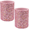 2Pcs Sequins Plastic Eyebrow Pencil Storage Holder AJEW-CL0005-54-7