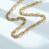 6MM 304 Stainless Twisted Rope Chain Necklaces SA-CBA725A-24G-2