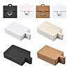 50Pcs Rectangle Foldable Paper Jewelry Display Cards for Rings CDIS-FS0001-31A-2