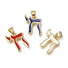 Brass Enanel Pendants KK-C262-04G-1