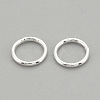 925 Sterling Silver Soldered Closed Jump Rings STER-S002-58-2