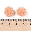 Synthetic Coral 3D Flower Rose Beads CORA-L046-C07-3