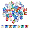 35Pcs 7 Colors Transparent Glass Beads GLAA-FH0001-68-1