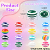 Opaque Striped Resin Beads RESI-CJC0021-16-8