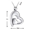 304 Stainless Steel Heart Pendant Urn Ashes Necklaces PW-WG8DE50-01-2