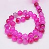 Natural Agate Beads Strands G-G583-10mm-M-3