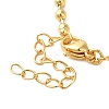 Real 18K Gold Plated Brass Pave Shell Ball Chain Locket Pendant Necklaces for Women NJEW-K381-02A-G-3