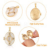 1Pc Brass Enamel Locket Pendants FIND-TA0010-71C-4