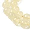 Natural Lemon Quartz(Heated) Beads Strands G-B167-A11-10mm-4