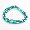 AB Color Plated Faceted Cuboid Electroplate Glass Beads Strands EGLA-F109-A06-A-2