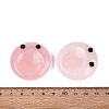 Natural Rose Quartz Thumb Worry Stone G-Q602-12E-3