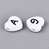 Opaque Acrylic Enamel Beads SACR-Q001-16A-C01-3