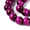 Imitation Tiger Eye Glass Beads Strands GLAA-Q106-03A-B06-3