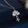 304 Stainless Steel Laser Cut Pendant Necklaces FS-WGA4904-30-1