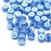 Transparent Stripe Resin Beads RESI-S345-8mm-07-1