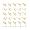 DICOSMETIC 50Pcs Bowknot Alloy Stud Earring Findings FIND-DC0005-03-8