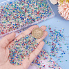 9000Pcs 9 Colors Luminous Glow in the Dark Glass Beads GLAA-PH0003-23-3