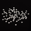 Silver Color Plated Brass Bicone Spacer Beads X-KK-EC008-S-NF-3