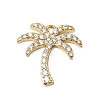 Brass Micro Pave Cubic Zirconia Pendants KK-G534-01A-G-1