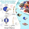 60Pcs 12 Styles Zinc Alloy Enamel Sport Connector Charms FIND-CJ0003-78-8