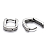 Tarnish Resistant 304 Stainless Steel Huggie Hoop Earrings STAS-J033-11A-P-3