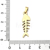304 Stainless Steel Pendants STAS-F336-13G-03-3