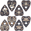 8Pcs Mini Wood Crystal Ball Display Bases AJEW-CN0007-77-1