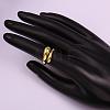 Real 18K Gold Plated Adjustable Brass Finger Rings for Women RJEW-BB07574-A-5