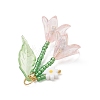 Glass Seed Beaded Pendants PALLOY-MZ01240-02-4