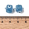 Resin Evil Eye European Beads RESI-A021-09-2