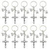 20Pcs Alloy Pendant Keychain KEYC-YW00254-2