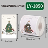 200Pcs Christmas Theme Paper Self-Adhesive Stickers DIY-M070-02G-1