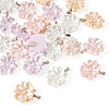 24Pcs 4 Colors Resin Pendants PALLOY-TAC0303-3