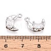 Brass Micro Pave Cubic Zirconia Pendants KK-T071-42P-3