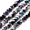 Electroplate Glass Beads Strands EGLA-N002-06E-1