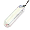 Glass Rectangle Hanging Suncatchers HJEW-P018-C01-2