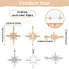 32Pcs 2 Colors Alloy with Rhinestone Pendants FIND-SC0023-34-2