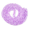 Baking Painted Imitation Jade Glass Round Bead Strands DGLA-N003-10mm-04-2