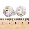 Handmade Polymer Clay Rhinestone Beads CLAY-H009-03C-3